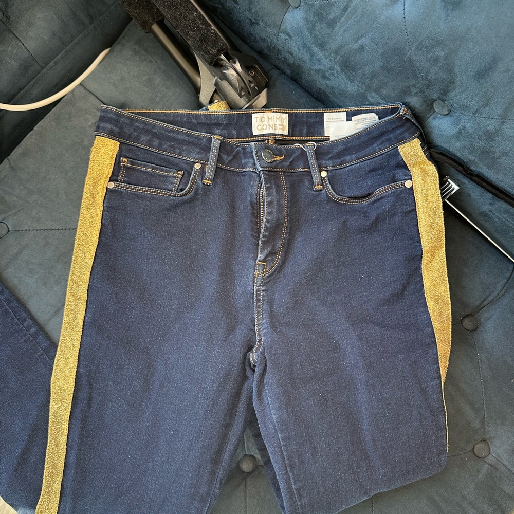 Tommy Hilfiger jeans with gold stripe